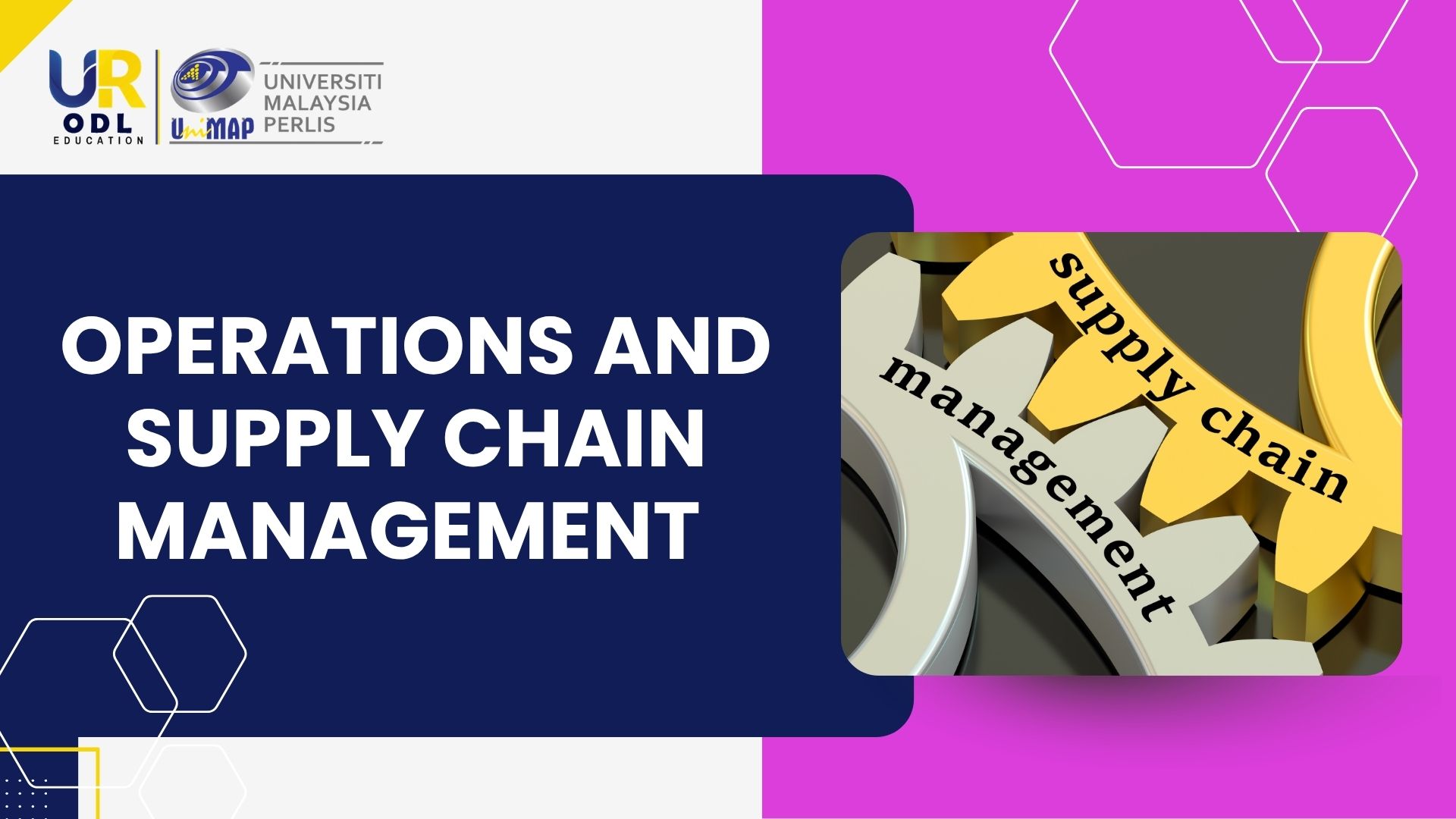 Operations and Supply Chain  Management (SSP30903)